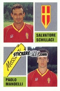 Figurina Salvatore Schillaci / Paolo Mandelli - Calcio 1989 n. 378 - Euroflash