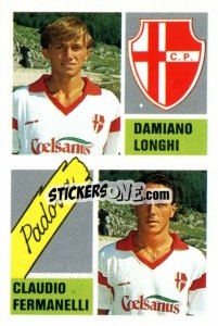 Cromo Damiano Longhi / Claudio Fermanelli - Calcio 1989 n. 389 - Euroflash