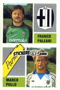 Cromo Franco Paleari / Marco Pullo - Calcio 1989 n. 391 - Euroflash
