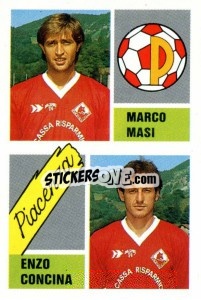 Cromo Marco Masi / Enzo Concina - Calcio 1989 n. 398 - Euroflash
