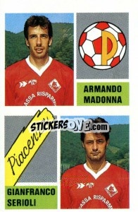 Sticker Armando Madonna / Gianfranco Serioli - Calcio 1989 n. 402 - Euroflash