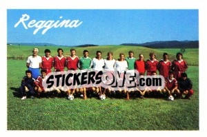 Cromo Squadra Reggina - Calcio 1989 n. SQU17 - Euroflash