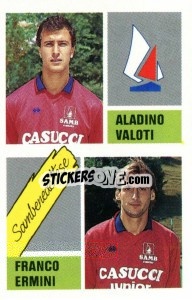 Cromo Aladino Valoti / Franco Ermini - Calcio 1989 n. 413 - Euroflash
