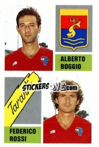 Cromo Gianpaolo Spagnulo / Maurizio Gridelli - Calcio 1989 n. 415 - Euroflash