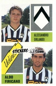Sticker Alessandro Orlando / Aldo Firicano - Calcio 1989 n. 425 - Euroflash