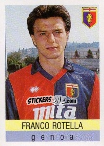 Sticker Franco Rotella - Calcio Flash 1991 n. 118 - Euroflash