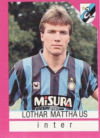 Figurina Lothar Matthäus - Calcio Flash 1991 n. 132 - Euroflash