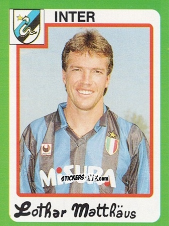 Figurina Lothar Matthäus - Calcio 1990 n. 145 - Euroflash