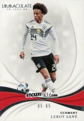 Figurina Leroy Sane - Immaculate Soccer 2018-2019 n. 31 - Panini