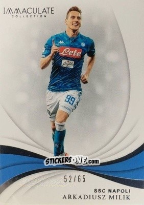 Figurina Arkadiusz Milik - Immaculate Soccer 2018-2019 n. 37 - Panini