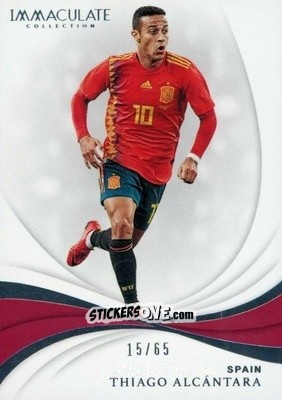 Figurina Thiago Alcantara - Immaculate Soccer 2018-2019 n. 65 - Panini