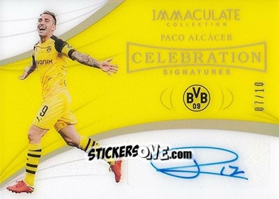 Figurina Paco Alcacer - Immaculate Soccer 2018-2019 n. CS-PA - Panini