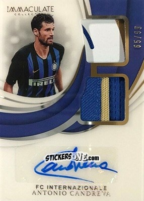 Figurina Antonio Candreva - Immaculate Soccer 2018-2019 n. DA-AC - Panini