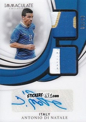 Cromo Antonio Di Natale - Immaculate Soccer 2018-2019 n. DA-AN - Panini
