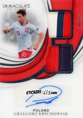 Figurina Grzegorz Krychowiak - Immaculate Soccer 2018-2019 n. DA-GK - Panini