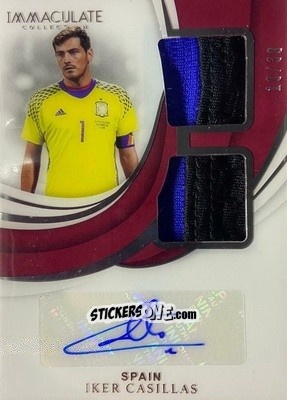 Figurina Iker Casillas - Immaculate Soccer 2018-2019 n. DA-IC - Panini