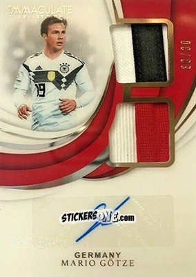 Figurina Mario Gotze - Immaculate Soccer 2018-2019 n. DA-MG - Panini