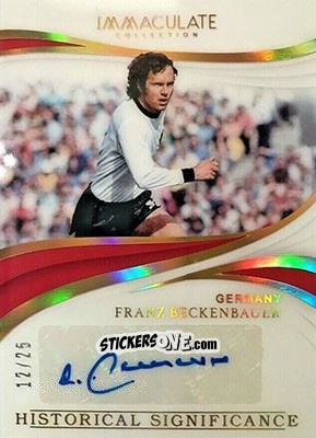 Cromo Franz Beckenbauer - Immaculate Soccer 2018-2019 n. HS-FB - Panini