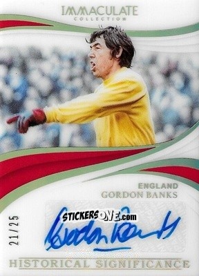 Cromo Gordon Banks - Immaculate Soccer 2018-2019 n. HS-GB - Panini