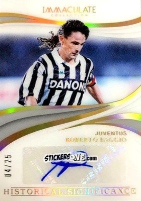Figurina Roberto Baggio - Immaculate Soccer 2018-2019 n. HS-RB - Panini