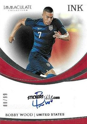 Figurina Bobby Wood - Immaculate Soccer 2018-2019 n. I-BW - Panini