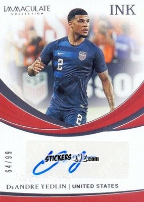 Cromo DeAndre Yedlin - Immaculate Soccer 2018-2019 n. I-DAY - Panini