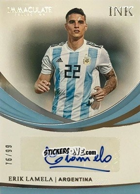 Figurina Erik Lamela - Immaculate Soccer 2018-2019 n. I-EL - Panini