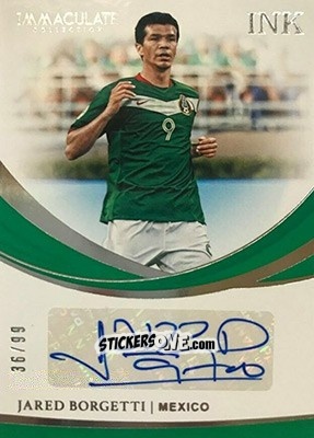 Figurina Jared Borgetti - Immaculate Soccer 2018-2019 n. I-JBO - Panini