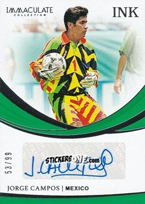 Cromo Jorge Campos - Immaculate Soccer 2018-2019 n. I-JC - Panini