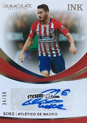 Cromo Koke - Immaculate Soccer 2018-2019 n. I-K - Panini