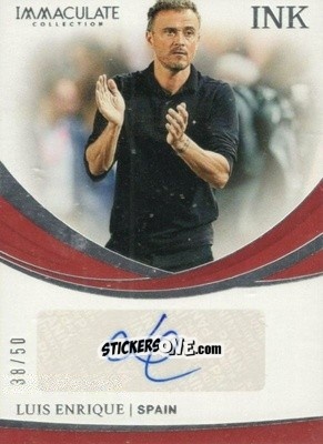 Figurina Luis Enrique - Immaculate Soccer 2018-2019 n. I-LE - Panini