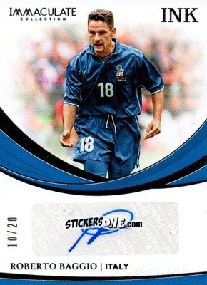 Figurina Roberto Baggio - Immaculate Soccer 2018-2019 n. I-RB - Panini