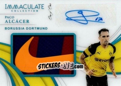 Figurina Paco Alcacer - Immaculate Soccer 2018-2019 n. LS-PA - Panini
