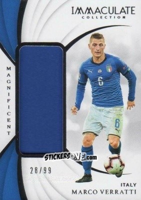 Figurina Marco Verratti - Immaculate Soccer 2018-2019 n. MA-MV - Panini