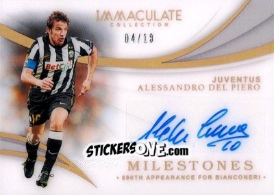 Cromo Alessandro Del Piero - Immaculate Soccer 2018-2019 n. MI-ADP - Panini