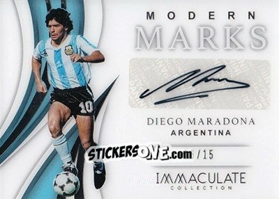 Cromo Diego Maradona - Immaculate Soccer 2018-2019 n. MM-DM - Panini