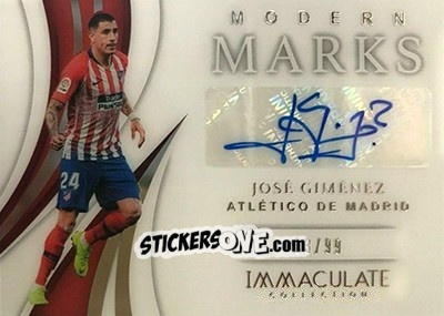 Cromo Jose Gimenez - Immaculate Soccer 2018-2019 n. MM-JG - Panini