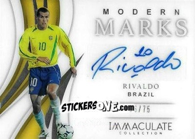 Figurina Rivaldo - Immaculate Soccer 2018-2019 n. MM-RIV - Panini