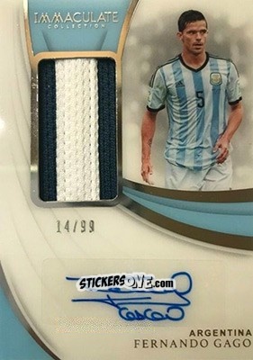 Cromo Fernando Gago - Immaculate Soccer 2018-2019 n. PA-FG - Panini
