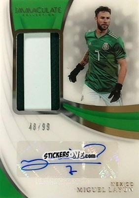 Figurina Miguel Layun - Immaculate Soccer 2018-2019 n. PA-MLA - Panini