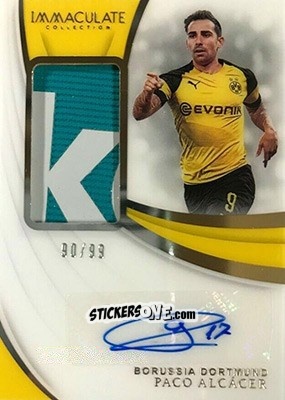 Figurina Paco Alcacer - Immaculate Soccer 2018-2019 n. PA-PA - Panini