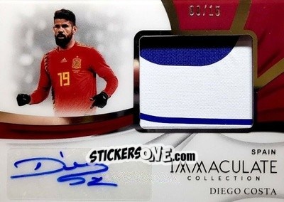 Figurina Diego Costa - Immaculate Soccer 2018-2019 n. PP-DC - Panini