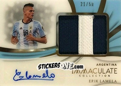 Figurina Erik Lamela - Immaculate Soccer 2018-2019 n. PP-EL - Panini