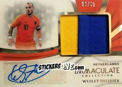 Figurina Wesley Sneijder - Immaculate Soccer 2018-2019 n. PP-WS - Panini