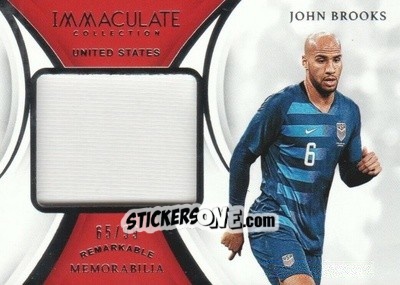 Figurina John Brooks - Immaculate Soccer 2018-2019 n. RM-JB - Panini