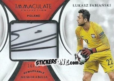 Cromo Lukasz Fabianski - Immaculate Soccer 2018-2019 n. RM-LF - Panini