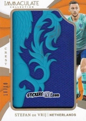Figurina Stefan de Vrij - Immaculate Soccer 2018-2019 n. TC-SDV - Panini