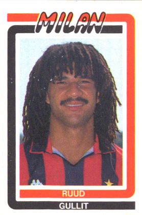 Cromo Ruud Gullit - Calcio 1988 n. 157 - Euroflash