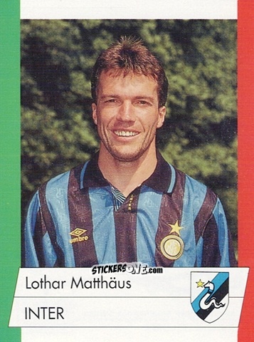 Figurina Lothar Matthäus - Calcio Flash 1992 n. 116 - Euroflash