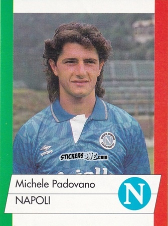 Cromo Michele Padovano - Calcio Flash 1992 n. 169 - Euroflash